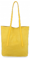 Bőr táska shopper bag Vittoria Gotti sárga V6590C
