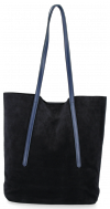 Bőr táska shopper bag Vittoria Gotti tengerkék V6590C