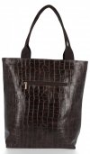 Bőr táska shopper bag Roberto Ricci barna 19148