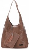 Bőr táska shopper bag Vittoria Gotti földszínű V8804
