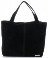 Bőr táska shopper bag Vittoria Gotti fekete V501