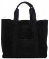 Bőr táska shopper bag Vittoria Gotti fekete V8252
