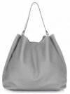 Bőr táska shopper bag Vittoria Gotti szürke V230