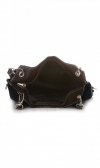 Bőr táska univerzális Genuine Leather fekete 517
