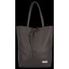 Bőr táska shopper bag Vittoria Gotti csokoládé V21E