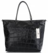 Bőr táska shopper bag Vittoria Gotti fekete V691622