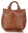 Bőr táska shopper bag Genuine Leather vörös K216
