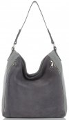 Bőr táska shopper bag Vittoria Gotti világosszürke V3368