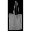 Bőr táska shopper bag Vittoria Gotti szürke V6590C