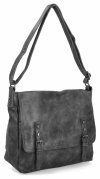 Torebka Damska Listonoszka Vintage firmy Herisson 1502L36   Szara