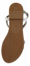Białe eleganckie sandały damskie z kryształkami firmy Bellucci