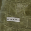Vittoria Gotti Uniwersalna Torebka Skórzana w modny motyw żółwia Zielona