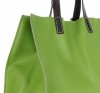Praktyczne Torebki Skórzane 2 w 1 Shopper z Listonoszką firmy Genuine Leather Zielona