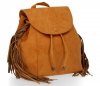 Modny Plecak Damski Boho z motywem aligatora firmy Diana&Co Musztarda