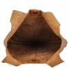 Włoska Torebka Skórzana Shopper Bag z Kosmetyczką 165 Ruda
