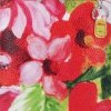 Vittoria Gotti Firmowa Listonoszka Skórzana Made in Italy w malowany wzór kwiatów Czerwona
