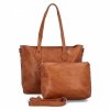 Torebka Damska Shopper Bag XL z Kosmetyczką firmy Herisson H8806 Ruda