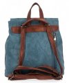 Modny Plecak Damski Vintage firmy Herisson 1552L2047 Niebieski