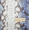 Vittoria Gotti Made in Italy Modny Shopper XL z motywem węża Niebieski