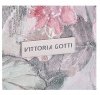 VITTORIA GOTTI Made in Italy Modna Torebka Skórzana w Kwiaty Multikolorowa Różowa