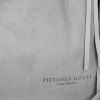 Modne Torebki Skórzane Shopper Bag z Frędzlami firmy Vittoria Gotti Jasno Szara