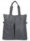 Uniwersalna Torebka Damska Hernan Shopper Bag XL Szara