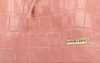 Vittoria Gotti Włoski Shopper XL Uniwersalna Torba Skórzana do noszenia na co dzień z modnym motywem Żółwia Różowa