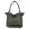 Torebka Damska Shopper Bag XL firmy Hernan HB0397 Zielona