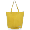 Uniwersalna Torebka Skórzana Shopper Bag firmy Vittoria Gotti Żółta