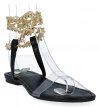 Czarne sandały damskie z łańcuszkiem firmy Sergio Todzi