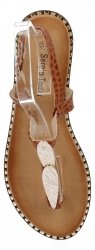 Camelowe modne sandały damskie firmy Sergio Todzi