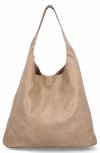 Torebka Damska Shopper Bag XL z Kosmetyczką firmy Herisson H8801 Ciemno Beżowa