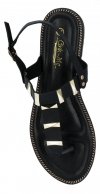 Czarne modne sandały damskie firmy Bellicy