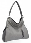 Uniwersalna Torebka damska Shopper Bag XL firmy Hernan HB0170 Jasno Szara