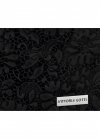Włoska Torebka Skórzana firmy Vittoria Gotti z tłoczonym wzorem Kwiatów Czarna