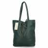Torebka Damska Shopper Bag z Kosmetyczką firmy Herisson 15R355 Butelkowa Zieleń