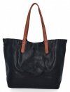 Torebka Damska Shopper Bag XXL z Kosmetyczką firmy Herisson H8805 Czarna