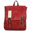 Plecak Damski w Stylu Vintage firmy Herisson 17B336 Ciemno Czerwony