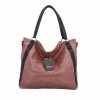 Torebka Damska Shopper Bag XL firmy Hernan HB0337 Brudny Róż