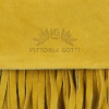 Modna Listonoszka Skórzana z Frędzlami firmy Vittoria Gotti Żółta