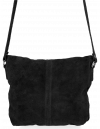 Uniwersalna Listonoszka Skórzana na co dzień w rozmiarze M firmy Vittoria Gotti  Czarna