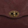 Torebka Damska w Stylu Vintage firmy Hernan HB0129 Ciemno Bordowa