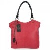 Uniwersalne Torebki Damskie XL firmy Hernan Shopper Bag Czerwona