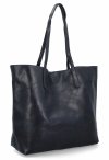 Duża Torebka Shopper Bag z Kosmetyczką firmy Herisson 18R301 Granatowa