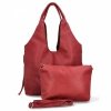 Torebka Shopper Bag XL z Kosmetyczką firmy Herisson 19C323 Ciemno Czerwona