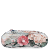 Uniwersalna Torebka Skórzana z funkcją plecaczka  firmy Vittoria Gotti Made in Italy we wzory Kwiatów Granat