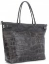 GEANȚĂ DIN PIELE shopper bag Vittoria Gotti gri V691622