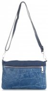 GEANȚĂ DIN PIELE tip poștaș Vittoria Gotti denim V190232