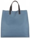 GEANȚĂ DIN PIELE universală Genuine Leather albastru 691756