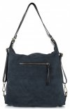GEANȚĂ DIN PIELE rucsac Vittoria Gotti bleumarin V1670C